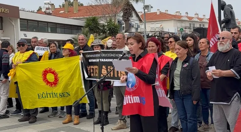 FOÇA EĞİTİM İŞ ve EĞİTİM SEN'DEN EYLEM