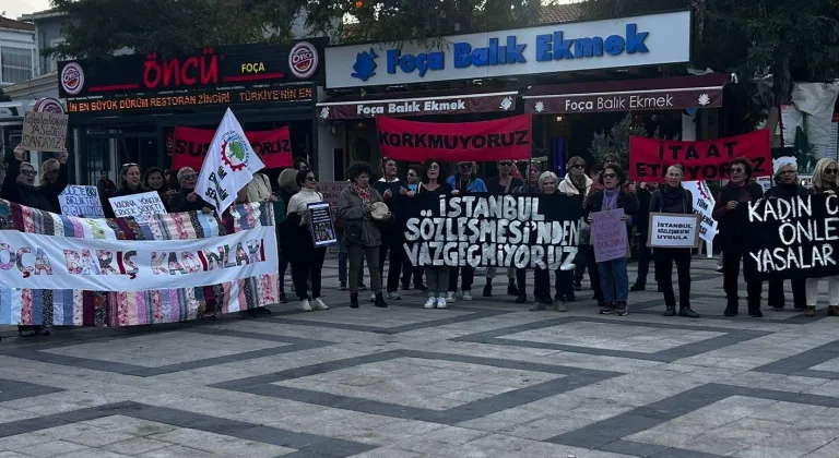 FOÇALI KADINLARDAN KADINA ŞİDDETE HAYIR